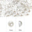 Half White Moti Pearls Beads for Jewellery Making, Necklace,Nail decor, Bracelet Set for Beading, Crafting, Scrap Booking and Hand Embroidery Materials (5 mm)(White)