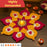 Rajwadi Multi Colour Flower pompom Design Rangoli, Easy to Use. Just Set up with your own choice and make Rangoli for Floor Home Diwali Decoration DIY