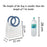 Medium Size( 22 x 11 x 21 cm) Translucent  Bags with Round Handle Gift Paper Bag, Carry Bags, Gift Bag, Gift for Birthday, Valentine, Marriage, Festivals, Season's Greetings and Events (Medium) (Blue)