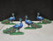 2 Pair (4 Pcs) MDF Peacock Cutout Pair With Stand | Traditional & Premium Decorative Peacock for Janmashtami, Krishna Jhula, Pooja, Festival, Mandir & Home Decoration JSK