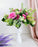 Carnation Sticks Artificial Flowers Bouquet Sticks for Gifting, Home Decor, Room,Bedroom, Living Room, Anniversary Decoration Diwali Decor(Material: Fabric) (Without Vase Pot)