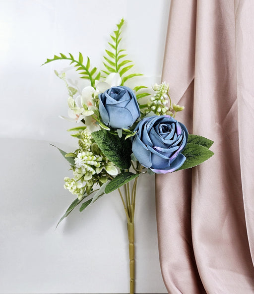 Artificial Rose Fake Flowers Sticks Bunch Decorative Items for Home Decor & New Year Decoration Plants (Without Vase Pot)