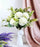 Artificial Dahlia Fake Flowers Sticks Bunch Decorative Items for Gifting, Home, Room, Living Room, Table,Valentine's Day Decoration(Without Vase Pot)