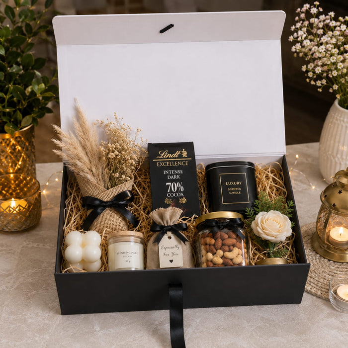 Collapsible  Without Magnet  Decorative Folding Paper Cardboard /Box with ribbon,DIY Box for Gift Hamper,Valentine Gifting,Wedding gifing.