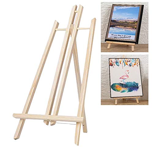 Wooden Foldable and Lightweight Tabletop Display Easel Painting Stand for displaying Great Artwork,Artists Drawing, Christmas, New Year Decoration