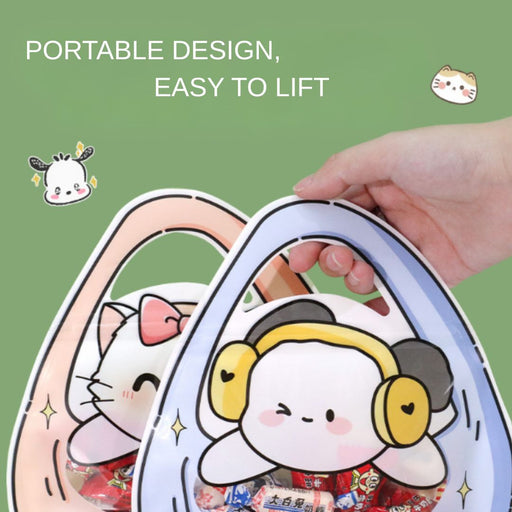Cartoon Gift Pouch for Kids, Cute Animal Candy Bag, Return Gift Bag for Birthday, Baby Shower, Decorative Goodie Bag for Chocolates & Gifts, Traveling pouch
