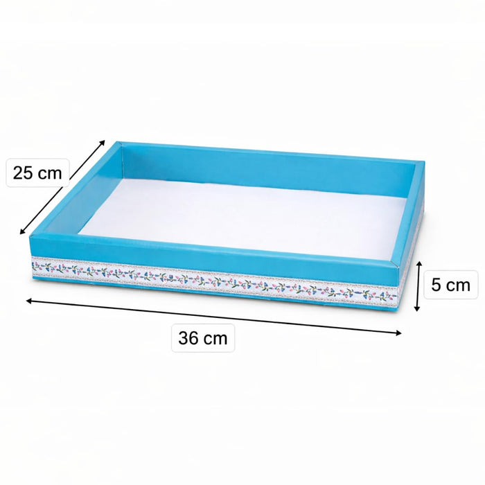 Multipurpose Decorative Viral Folding Paper Box (without net and Twister) Rectangle Cardboard Box DIY Tray for Gift Hamper, Gifting (Cardboard Folding Paper Box),Room Hamper,Wedding Hamper