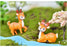 Deer Miniature Multiuse as Home-Garden Decorations, Cake Topper, Toys, Showpieces, Table Topper, Gift Item (4 Pieces)