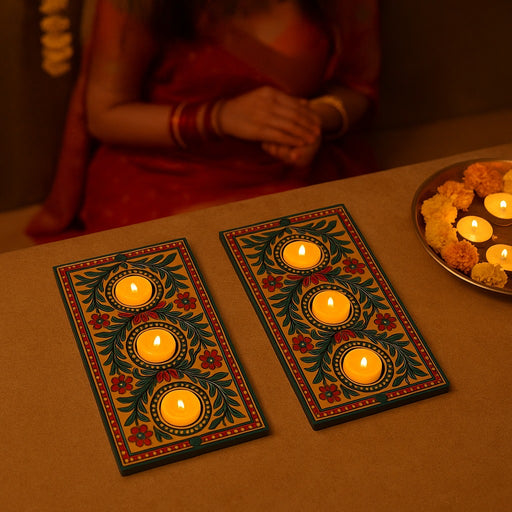 India’s First 3D Tea Light | With Free 6 Candles & DIY Mirror Kit (Glue Included)