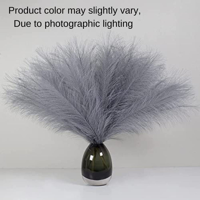 small Faux Pampas Grass Artificial Flowers Fake Flower for Home, Office, Bedroom, Balcony, Living Room, Table Decoration, Plants and Craft Items Corner