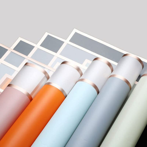 Gradient Gift Wrapping Paper Bouquet Paper Waterproof Korean Paper Sheets Birthday Colorful Paper Set for Birthday, Holiday, Gifts, Arts & Crafts and DIY