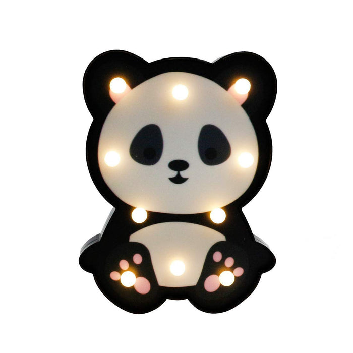 Animal Decoration Panda lamp Marquee Portable LED Night Light for kids, Adorable Room Decor & Gift for Toddlers, LED Night Light (White, Pack of 1)