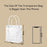 Small Transparent PVC Plastic Bag Goodie Bags With Handle Gift bag, Carry Bags, gift bag, gift for Gifting, Return Gifts, Birthday, Wedding, Party, Festivals, Events(Small)(18 x 15 x 6 cm)
