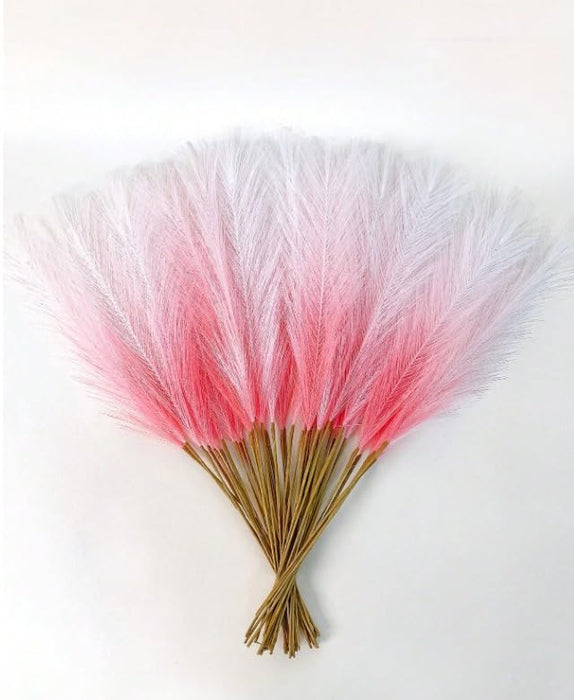 small Faux Pampas Grass Artificial Flowers Fake Flower for Home, Office, Bedroom, Balcony, Living Room, Table Decoration, Plants and Craft Items Corner