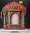 3D Look Foldable Wooden Mandap Backdrop | Peacock & Floral Design | Ganesh Chaturthi, Janmashtami, Durga Pujo, Navratri & Diwali Home Temple Decor