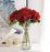 Artificial Hydrangea Fake Flowers Bunch decorative items for Diwali Home, Room, Office, Bedroom, Balcony, Living Room, Table Decoration, Plants and Craft Items Corner (Without Vase Pot)