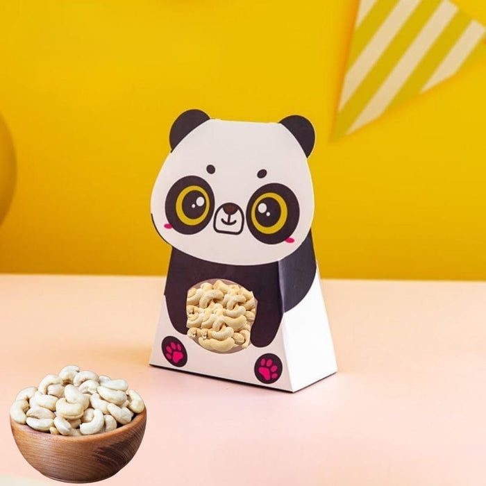 Satyam Kraft's Panda Animal Shape Folding Storage Paper Box, Perfect for Packing Chocolate, Dry Fruits, Birthday, Engagement, Return Gift, Baby Shower, Festivals