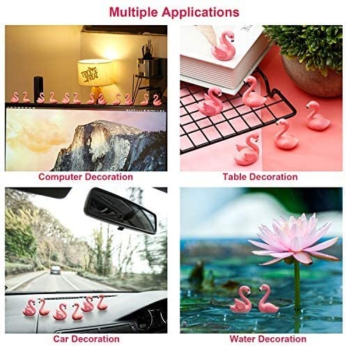 Mini Flamingo Figurines Miniature Multiuse as Decorations, Cake Topper, Toys, Showpieces, Table Topper, Gift Item