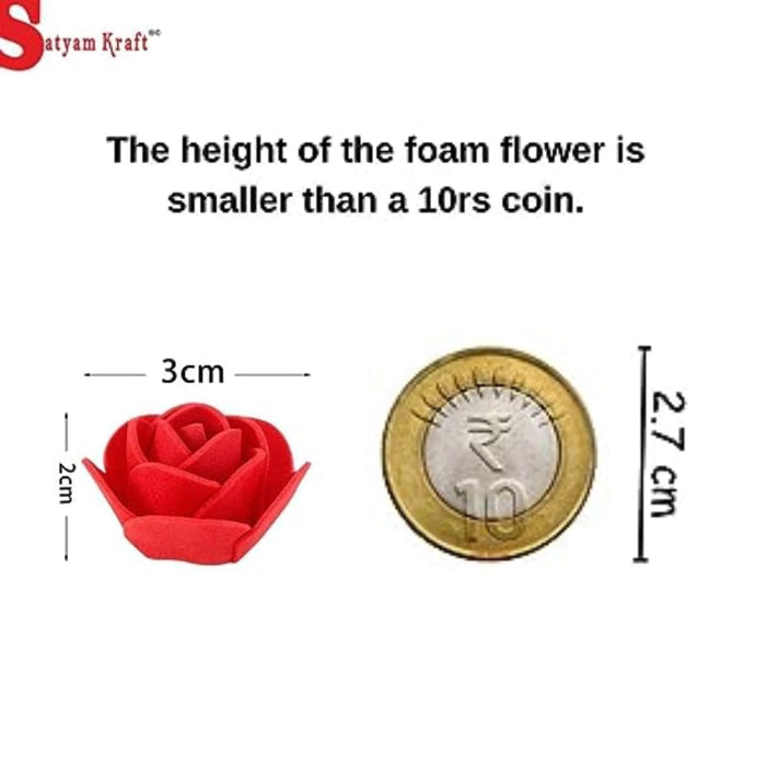 Artificial Eva Foam Rose Flowers Water Floating Flowers, Pooja Thali, Festival and Events, Home, Table, Bedroom, Pooja Room, Diwali Decoration Items and DIY Craft