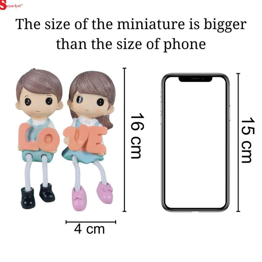 Hanging Legs Showpiece Cute Boy and Girl, Toy Cute Couple Statue Figurines Decorative for Home Decor, Living Room, Table Decoration, Gift for Girlfriend, Boyfriend