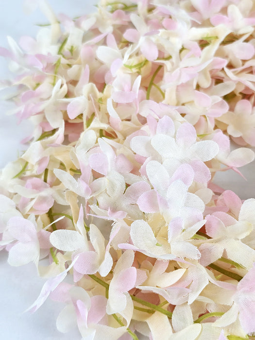 Artificial Ixora Flower Garlands, Wall Hanging decorative String Lines items for Anniversary Decoration, Home Decor, Pooja, Functions Decor (Small petals)