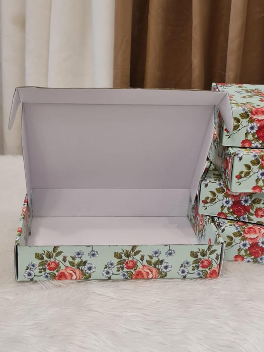(10.5x 7.5 x 2 inch) Multipurpose Decorative Folding Paper Cardboard Box DIY Box for Gift Hamper,Wedding gifing.