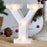 6 inch Marquee Alphabet Shaped Led Light for Home Decoration and Wall Lamp, White, 1 Piece