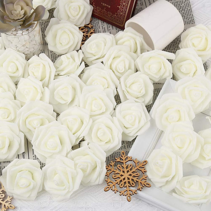 Artificial Floating Rose Flower Head Foam Big Fake Beach Water Flowers, Pooja Thali, Festival and Events, Home, Table, Badroom, Pooja room, Diwali decoration items and Diy Craft