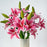 Head Lily Artificial Flowers Sticks for for Gifting, Home Decor  Petals Lily