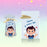 Cartoon Gift pouch/Potli with Ribbon | Cute Pink & Blue Candy Wrapper for Birthday Return Gifts, Kids Party Favors, Small Treat Bags, Goodie Bags, Specially For Baby Shower Gifting ,Return Gift,Potili Pouch (Happy Every Day Design)