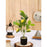 Artificial Lemon Plant with Pot succulent, Artificial Flower Decoration Plant for Home Decor Item, Office, Bedroom, Living Room, Shop Decoration Items ( Green)