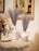 small Faux Pampas Grass Artificial Flowers Fake Flower for Home, Office, Bedroom, Balcony, Living Room, Table Decoration, Plants and Craft Items Corner