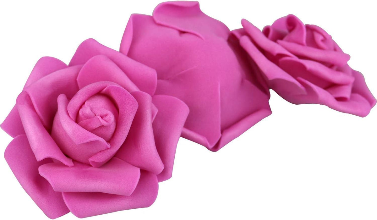 Artificial Floating Rose Flower Head Foam Big Fake Beach Water Flowers, Pooja Thali, Festival and Events, Home, Table, Badroom, Pooja room, Diwali decoration items and Diy Craft