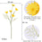 Artificial Daisy Sunflowers for Home Decor, Office, Living Room, Balcony, Wedding & Gifting | Realistic Faux Flower (Only Flower, No Vase)