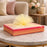 Decorative Folding Paper Box Net Rectangle Cardboard Box with Net DIY Tray for Gift Hamper, Gifting (Cardboard Folding Paper Box),Room Hamper,Wedding Hamper (Dark Pink)