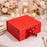 Collapsible Magnetic Gift Box with Satin Ribbon | Premium Folding Rigid Cardboard Box for Gift Hampers, Wedding, Valentine & Multipurpose Packaging