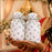 Polka Dot Gift Pouches with Satin Ribbon – White & Silver/Gold Dots