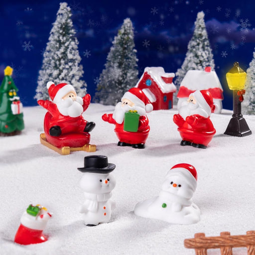 Santa claus  Miniature Showpieces Set for Unique Gift, Home Decor, Bedroom, Living Room, Office, Restaurant Decor, Wedding Figurines Items - Resin (Multicolor) (Model 18)