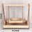 Premium Wooden Folding/Foldable Jhula Swing for ganpati , Baby shower , Balgopal Krishna Janmashtami | Traditional Palna for Laddu Gopal, Kanhaji Pooja, Home Mandir Temple Festival Decoration (Wooden Jhula)