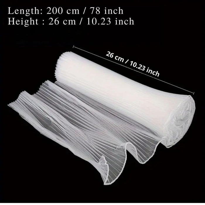 Flower Wrapping Mesh Bouquet Korean floral Packaging Roll Wrap sheet with wavy edge Perfect for Wedding , Enagagement, Anniversary, Birthday ,Proposal Dating Decoration.