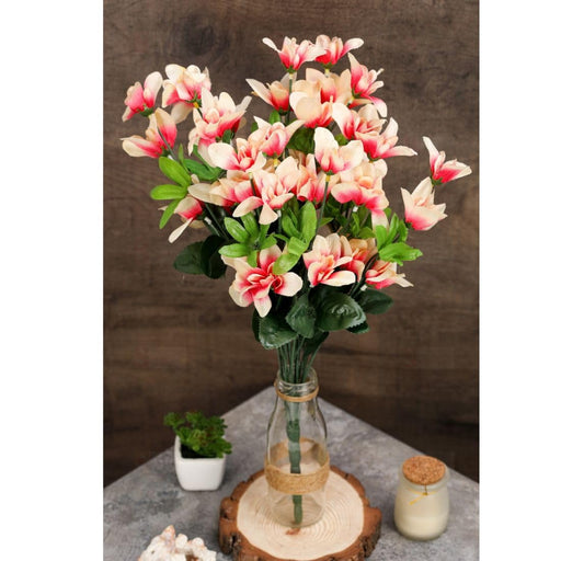 Artificial Fake Flowers Bunch decorative items for Diwali Home,Artificial Orchid Flower Bunch/Bouquet,Room, Office, Bedroom, Balcony, Living Room, Plants and Craft Items Corner (Without Vase)