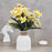 Artificial Dahlia Peony Flowers for Home, Office, Bedroom, Living Room, Events, Birthdays, Festivals & Gifting (Fabric, Without Vase)