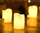 Flameless and Smokeless Decorative Melting Candles Led Tea Light Candle perfect for Gifting, House, Light for Balcony, Room, Birthday, valentine's day, Festival Decorative Candles (Yellow, 5 cm)