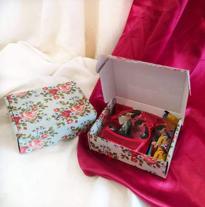 (10.5x 7.5 x 2 inch) Multipurpose Decorative Folding Paper Cardboard Box DIY Box for Gift Hamper,Wedding gifing.