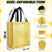 Medium Size Non Woven Bag With Handle 29 x 27 cm Gift Paper bag, Carry Bags, gift bag, gift for Birthday, gift for Festivals, Season's Greetings and other Events(Gold)