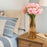 (7 head flower stick )Artificial Dahlia Fake Flowers for Home,Artificial Chrysanthemum Ball Flowers, Bedroom, Living Room, Decorative Items Office Table, Gifts (Without Vase Pot)