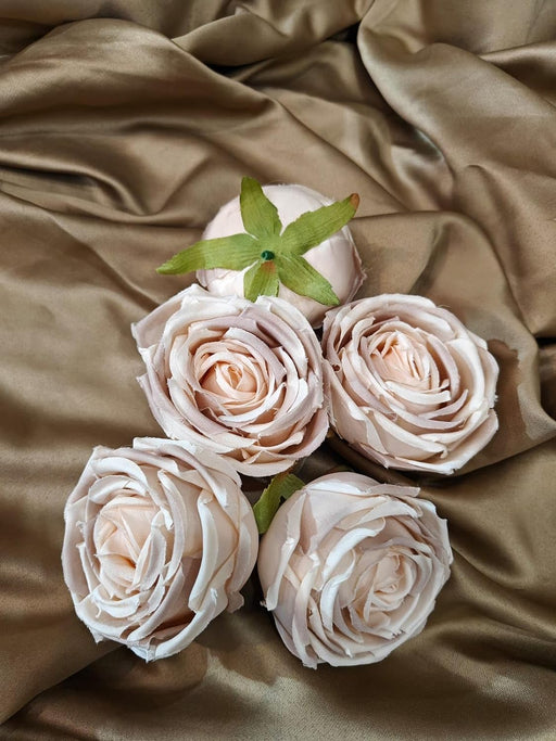 Artificial Flower Persian Buttercup Rose Flowers Head for Gifting, Home, Mandir Pooja Table, Cake Decor, Bouquet Making, Backdrop, DIY Art Craft (Pack of 12)