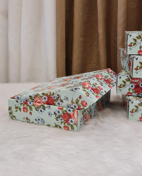 (10.5x 7.5 x 2 inch) Multipurpose Decorative Folding Paper Cardboard Box DIY Box for Gift Hamper,Wedding gifing.