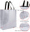 Small Size Non Woven Fabric Bag With Handle 21.5 x 22 cm Gift Paper bag, Carry Bags, gift bag, gift for Birthday, gift for Festivals, Season's Greetings and other Events(Silver)
