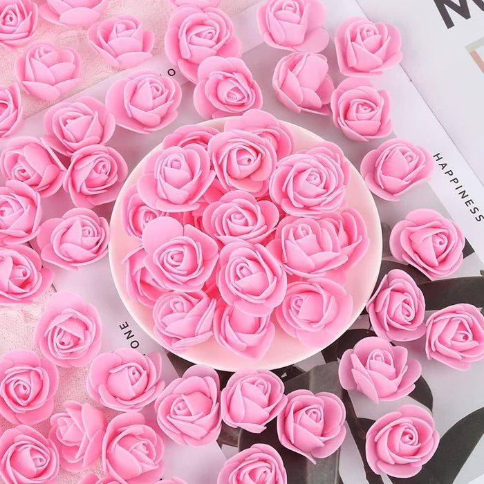 Artificial Eva Foam Rose Flowers Water Floating Flowers, Pooja Thali, Festival and Events, Home, Table, Bedroom, Pooja Room, Diwali Decoration Items and DIY Craft